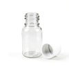 uxcell Plastic Lab Chemical Reagent Bottle, 10ml/0.34oz Wide Mouth Sample Sealing Liquid Storage Container, Transparent 20pcs-2