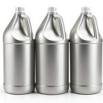 Hoolerry 1 Gallon Plastic Jug 8 Pack Clear HDPE Leak-Resistant Lids-0