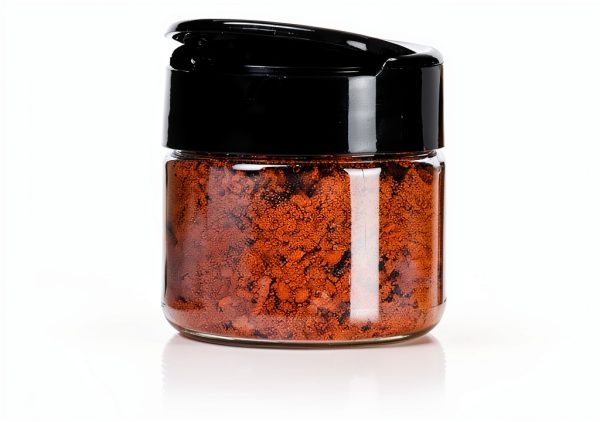 Juce Jugz VTM 1 oz Plastic Spice Jars with Black Flapper Lids 16 Pack-0