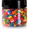 Juce Jugz VTM 1 oz Plastic Spice Jars with Black Flapper Lids 16 Pack-1