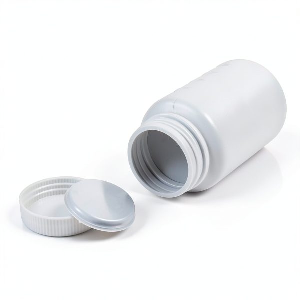 uxcell 2Pcs 250ml Plastic Wide Mouth Laboratory Reagent Bottle White-1