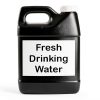 2.5 gallon HDPE jug, Priority Plastics F style container, white cap-7
