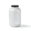 Hudson Exchange 1 Gallon Wide Mouth Plastic Jar with Cap, HDPE, Natural, 4 Pack-1