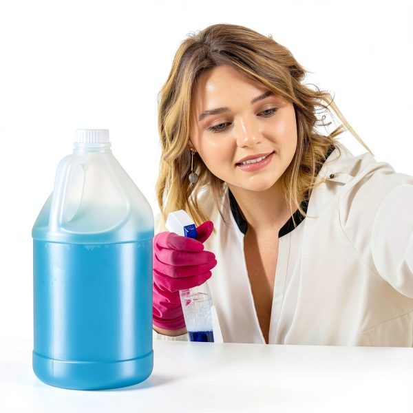 Hoolerry 1 Gallon Plastic Jug 8 Pack Clear HDPE Leak-Resistant Lids-4